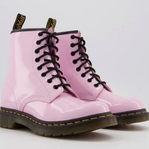 NWOT Pink Dr. Martin Lace-Up Boots with Bouncing Soles